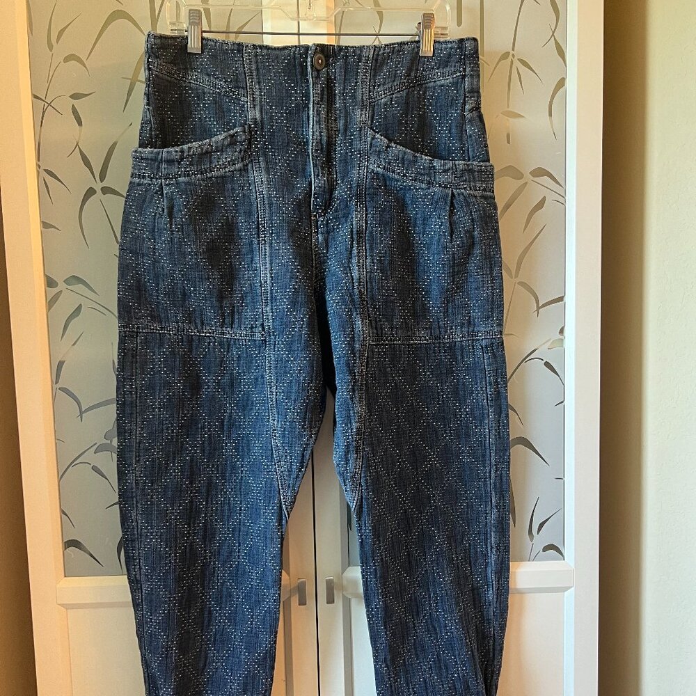 We The Free Quilted Denim Pants M